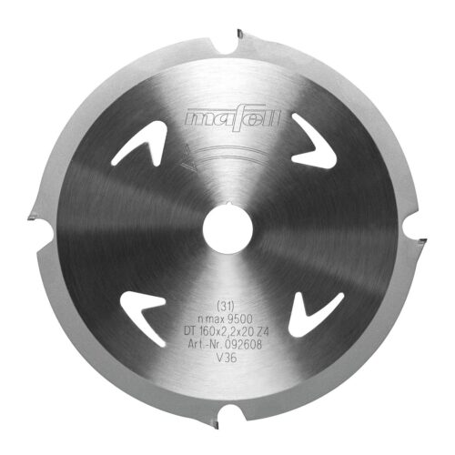 MAFELL Savblad KSB-AM160 DT 160 x 2,2 x 20mm, Z4, FZ, Abrasive Materials