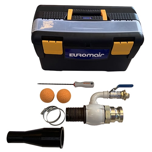 Komplet sprøjtebeton-lanse i transportkuffert til X-PRO maskiner