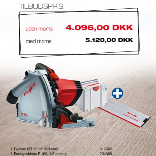 MAFELL MT 55cc MidiMax + Føringsskinne F 160cm
