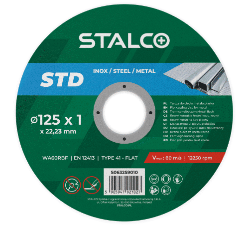 STALCO Skæreskive til metal STD 125x1,0 mm