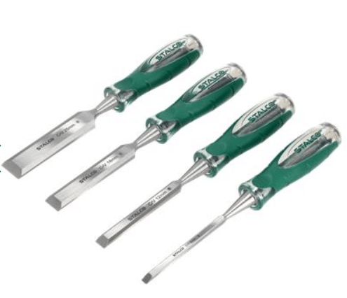 Sæt med træmejsler 6–25 mm, 4 dele STALCO