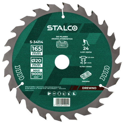 Rundsavklinge til træ STALCO