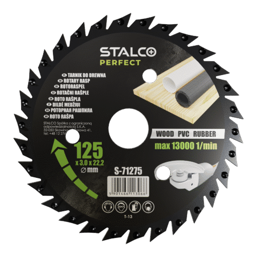 Universal rasp til vinkelsliber 125mm - PROF serie - STALCO PERFECT