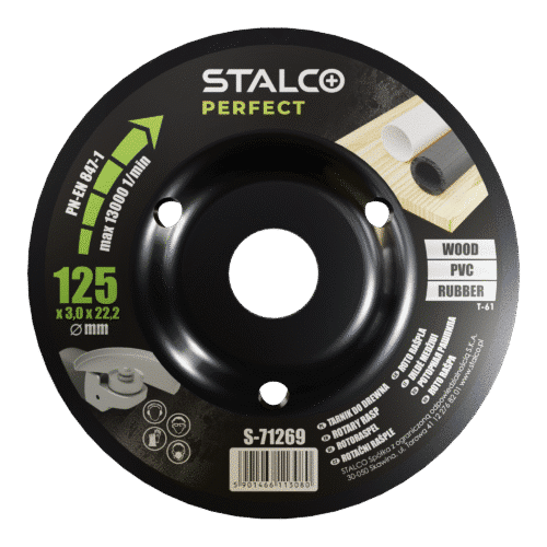 Rasp til vinkelsliber 125mm - PROF serie - STALCO PERFECT