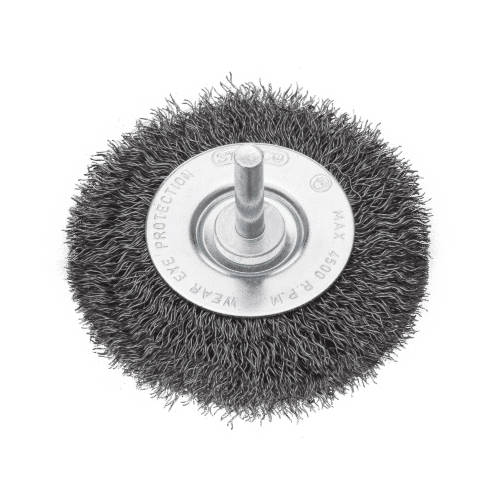Rund stålbørste til boremaskine