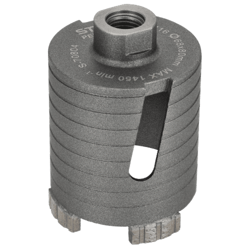 Diamanthulsav til beton 68 mm x 80 mm med turbolameller