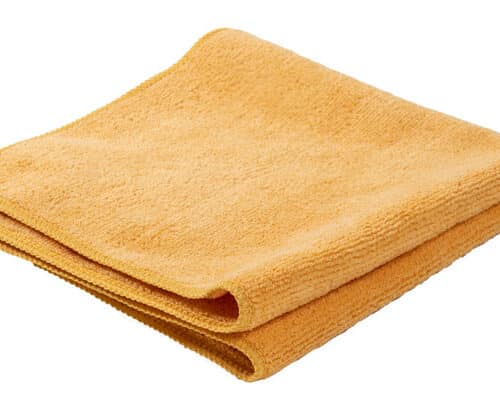 Mikrofiberklud 40×40 cm – gul – 400 g/m²