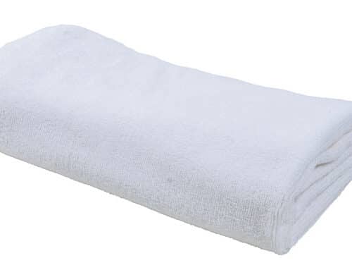 Mikrofiberhåndklæde 60×90 cm – hvid – 400 g/m²