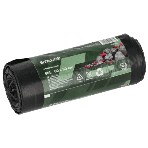 Affaldssække til byggeaffald 60 L – LDPE – 10 stk.